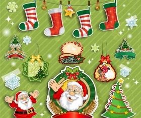 Cute Christmas Decorations elements vector
