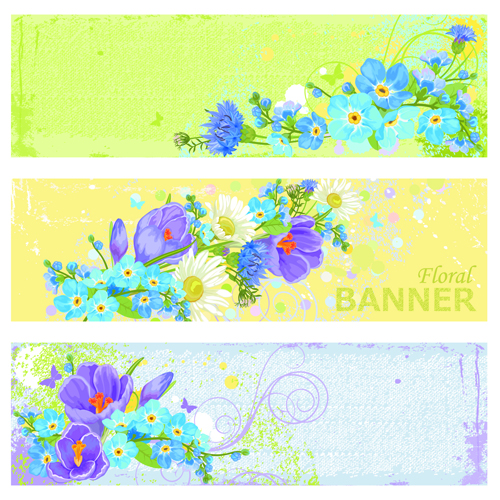 Garbage Floral banner vector