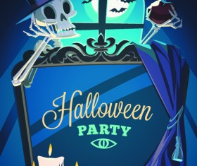 Halloween creative background vector 01