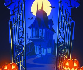 Halloween creative background vector 02