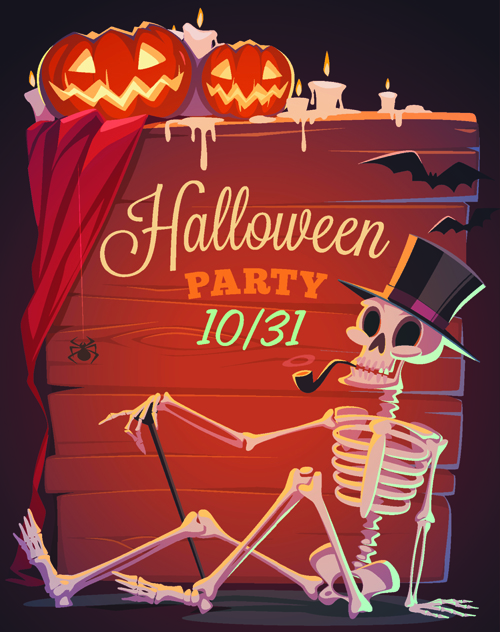 Halloween creative background vector 03