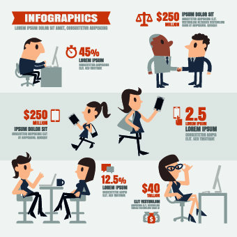 infographics people vector
