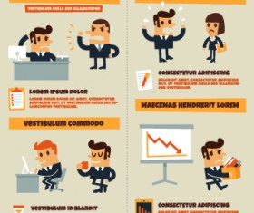 Infographics and people design vector 03