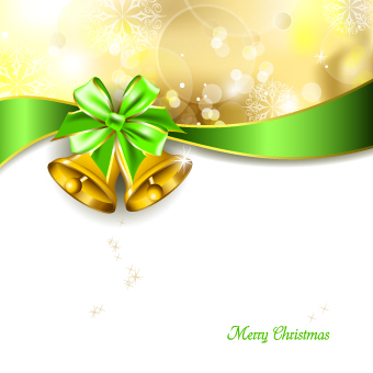 Luxury 2014 Christmas bells vector background 01