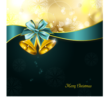 Luxury 2014 Christmas bells vector background 02