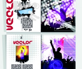 Magazine Cover party vector