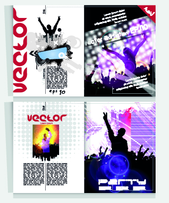 Magazine Cover party vector