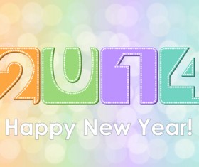 New Year 2014 Creative vector graphics 04