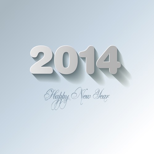 New Year 2014 Creative vector graphics 05