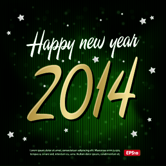 New Year 2014 Christmas background vector 01