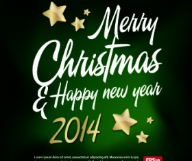 New Year 2014 Christmas background vector 03