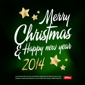 New Year 2014 Christmas background vector 03