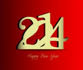 New Year 2014 design vector