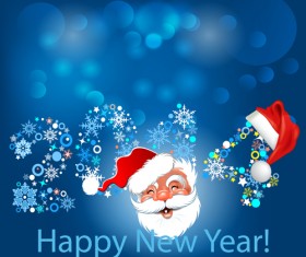 2014 Happy New Year Backgrounds vector 04