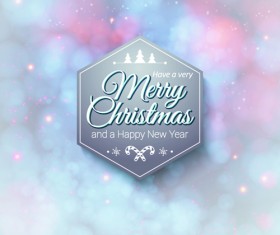 New Year Christmas labels and background 04