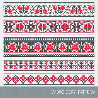 Ancient Ornament pattern vector 01