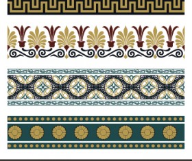 Ancient Ornament pattern vector 03