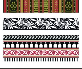Ancient Ornament pattern vector 04