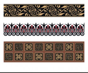 Ancient Ornament pattern vector 05