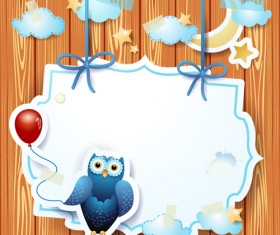 Cartoon Paper Cards vector graphics 03