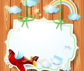 Cartoon Paper Cards vector graphics 04