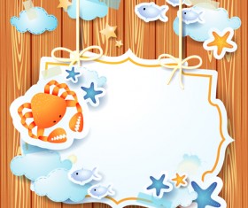 Cartoon Paper Cards vector graphics 06