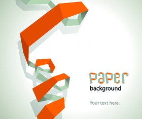 Color paper ribbon background graphic 03