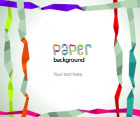Color paper ribbon background graphic 05