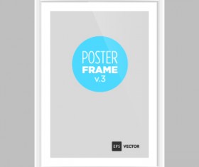Blank poster template vector 03