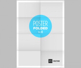 Blank poster template vector 05