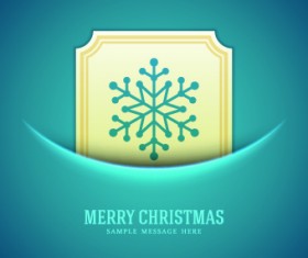 Snowflake blue christmas background
