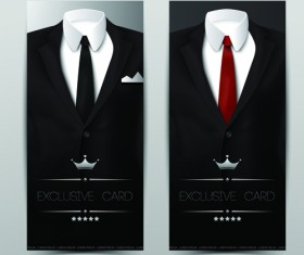 Vector set of Tuxedo Cards 02