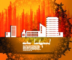 Vector set of Urban design background 03