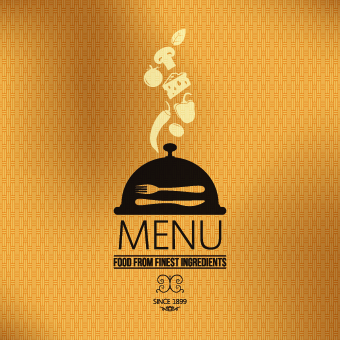 Vector set of restaurant menu cover 03