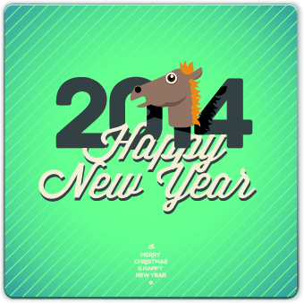 Vintage 2014 New Year backgrounds