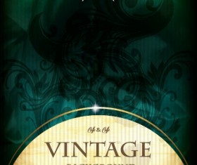 Vintage luxury backgrounds vector set 03