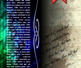 Vintage luxury backgrounds vector set 04