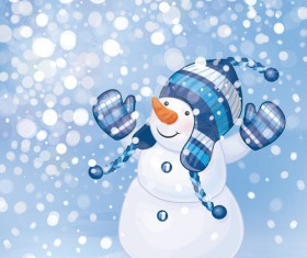 Beautiful winter natural vector backgrounds 03