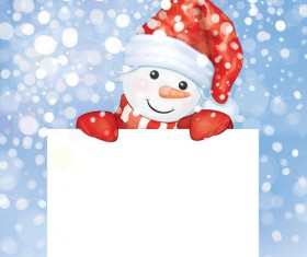 Beautiful winter natural vector backgrounds 05