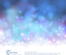 Beautiful winter natural vector backgrounds 09