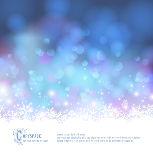 Beautiful winter natural vector backgrounds 09