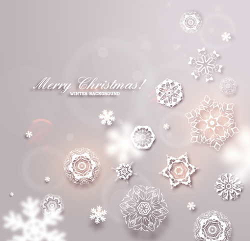 Christmas Winter Backgrounds Vector 01