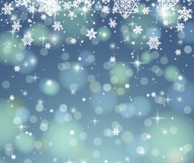 Vector Winter snowflakes background 03