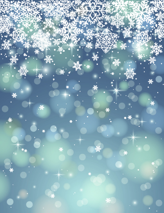 Vector Winter snowflakes background 03