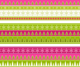 Xmas lace ornaments elements vector 01