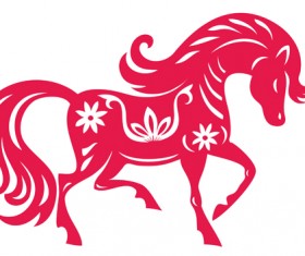 2014 Horse Year creative vector background 05