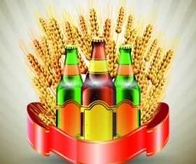 Creative beer poster vector set 01
