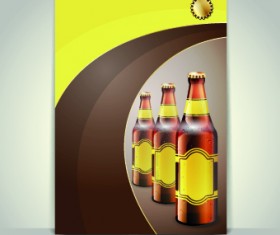 Creative beer poster vector set 03