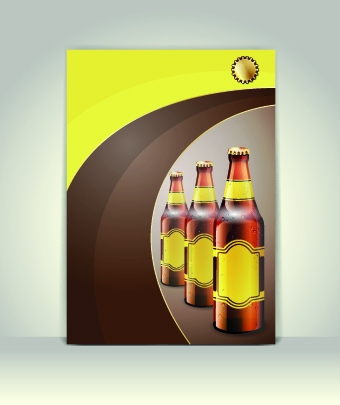 Creative beer poster vector set 03