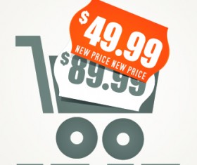 Big sale price tag creative vector 02